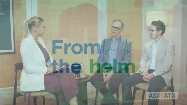 From the helm: Amplia (ASX:ATX), CEO & MD, Christopher Burns & Bell Potter Analyst, Thomas Wakim.