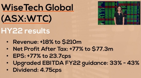 WiseTech reports guidance upgrade | WiseTech Global (ASX:WTC) Reporting Season Results